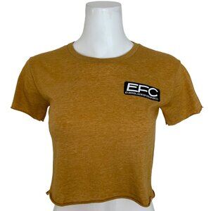 Everglades Fishing Co EFC From Bales To Ales Crop Tee Shirt XS Short Sleeves